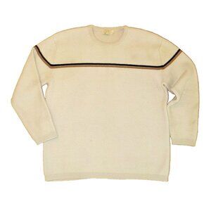 Vtg CARLO GRUBER Nordic SWEATER 100% Wool RETRO 70s Style Size 50 L/XL Skiing